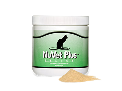 NuVet Plus feline nutritional supplement powder for cats